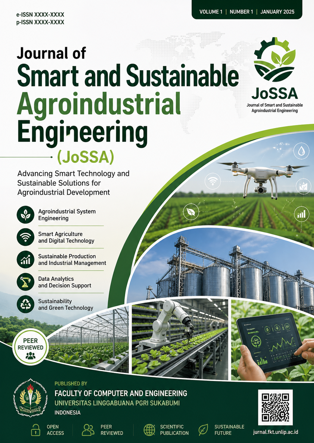 Journal cover of the Journal of Smart and Sustainable Agroindustrial Engineering (JoSSA)